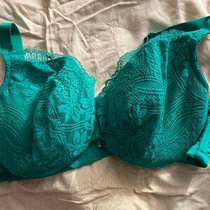 Cacique Teal Smooth Balconette Bra by Lane Bryant